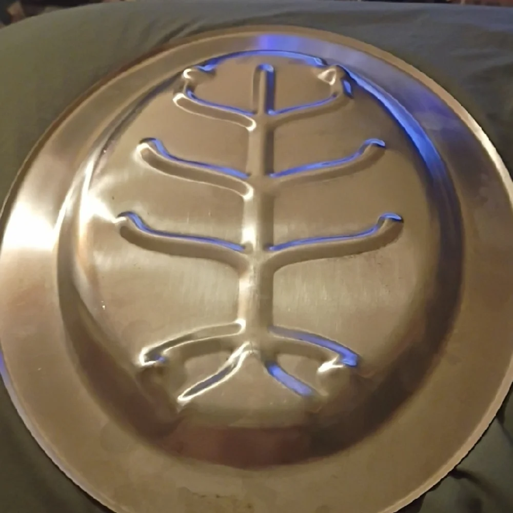 Silver Leaf Design Plate